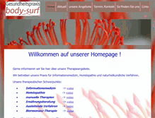 Tablet Screenshot of body-surf.ch